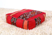 Load image into Gallery viewer, Tribal Moroccan pouf 
