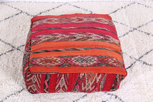 Load image into Gallery viewer, Handmade and HandWoven Moroccan Kilim Pouf
