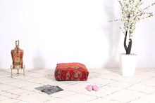 Load image into Gallery viewer, Handmade and HandWoven Moroccan Kilim Pouf
