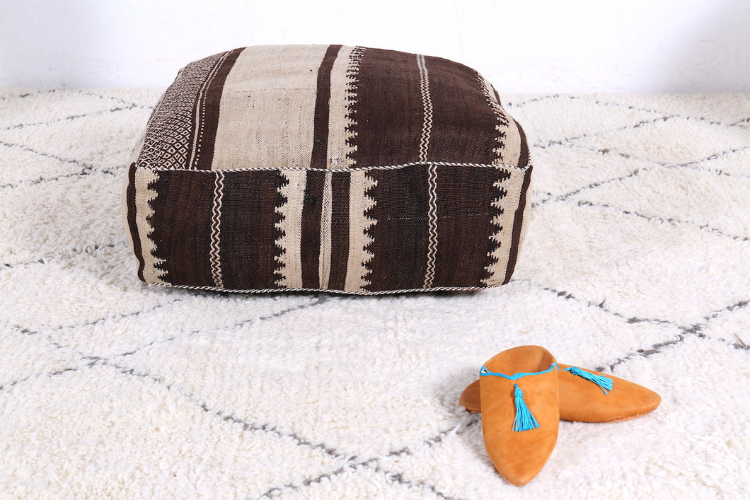 Ottoman square pouf rug