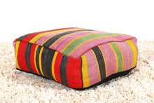 Load image into Gallery viewer, Fabulous Moroccan handmade Kilim pouf
