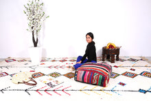 Load image into Gallery viewer, Floor cushion kilim pouf 
