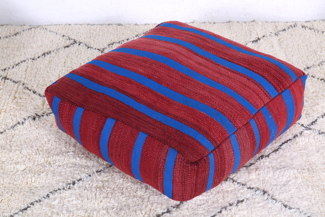 Vintage Pillow pouf kilim