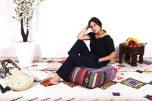 Load image into Gallery viewer, Moroccan kilim pouf
