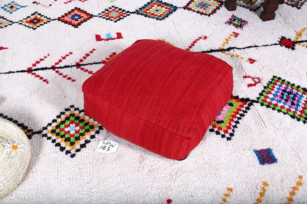 All Wool Footstool Kilim Pillow 