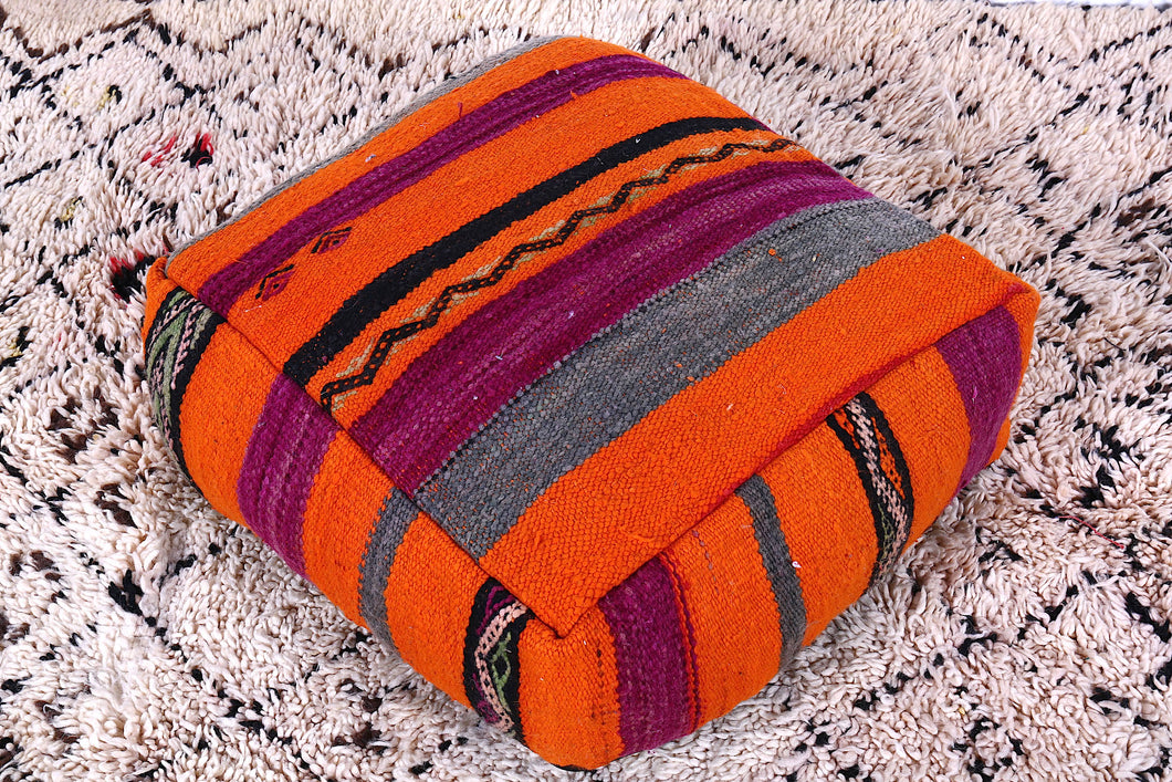 Moroccan Embroidered Pouffe