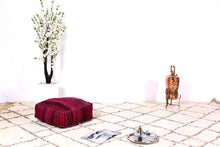 Load image into Gallery viewer, handmade pouf kilim 
