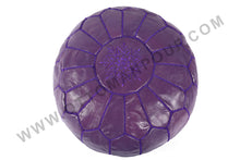 Load image into Gallery viewer, Purple Ottoman Pouf
