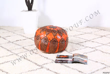 Load image into Gallery viewer, Rabat Leather Ottoman Pouf
