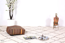 Load image into Gallery viewer, Vintage Moroccan Kilim Pouf
