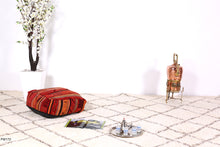 Load image into Gallery viewer, Vintage Moroccan Kilim Pouf
