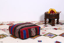 Load image into Gallery viewer, Vintage Pillow pouf kilim
