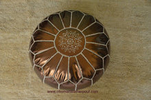 Load image into Gallery viewer, Copper Color on our Ottoman Moroccan Handmade Pouf
